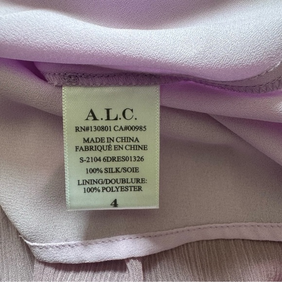 A.L.C. Gemma Purple Tiered Silk Maxi Dress size 4 - Picture 12 of 13